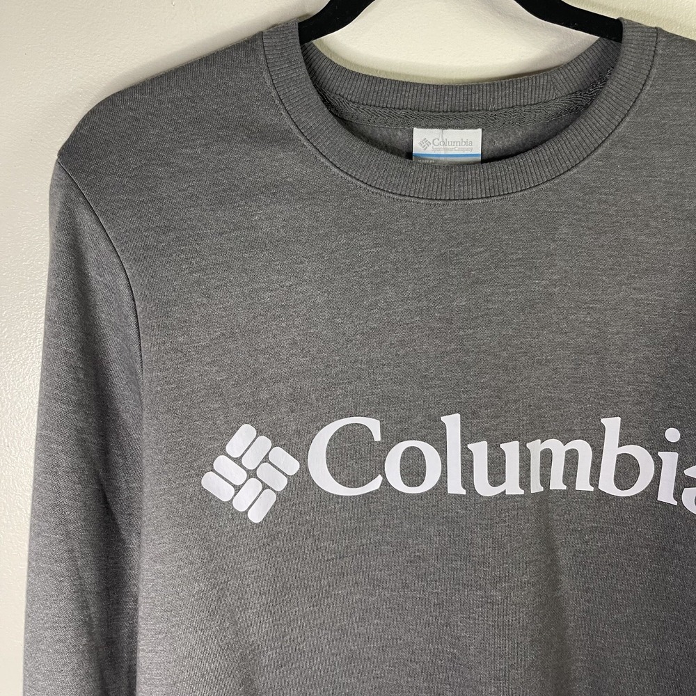 Columbia Fleece Pullover Sweatshirt Men Size Small Cotton Long Sleeve Crewneck - Picture 2 of 10